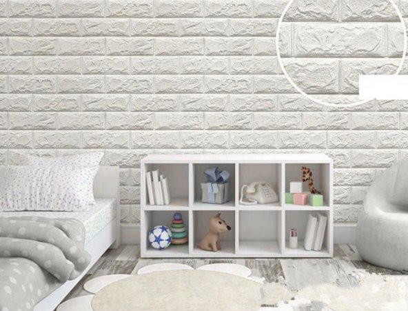 Renkli Duvarlar Anaokulu Kreş Duvar Kaplama 8,5mm Kendinden Yapışkanlı Panel ürün görseli 1