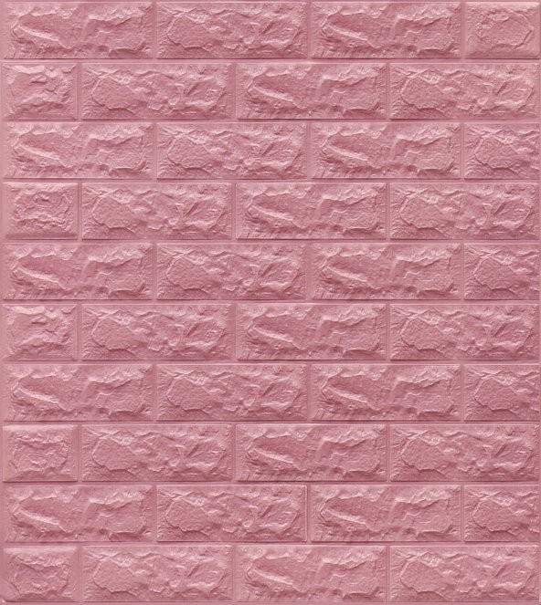 Renkli Duvarlar Pembe 3D Kendinden Yapışkanlı 4mm Duvar Kağıdı Duvar Paneli ürün görseli 1