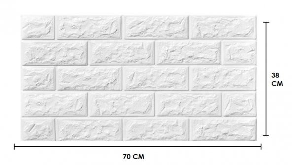 Renkli Duvarlar Kendinden Yapışkanlı Duvar Kaplama Kağıdı Paneli 70x38 cm 0,26 m2 ürün görseli 1