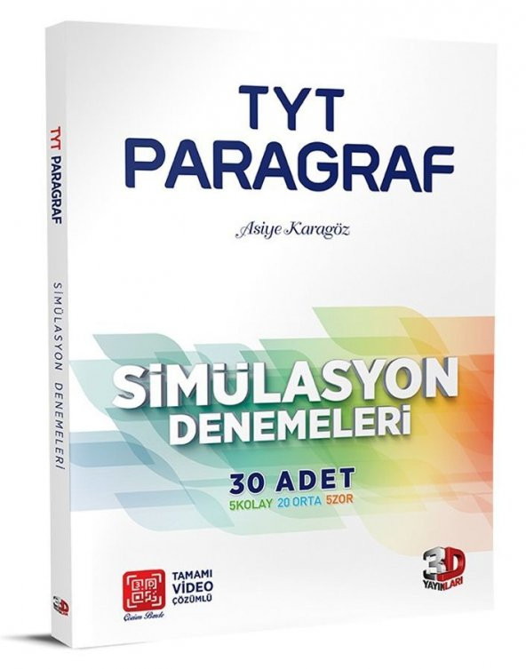 TYT Paragraf Simülasyon 30 lu Denemeleri 3D Yayınları ürün görseli 1