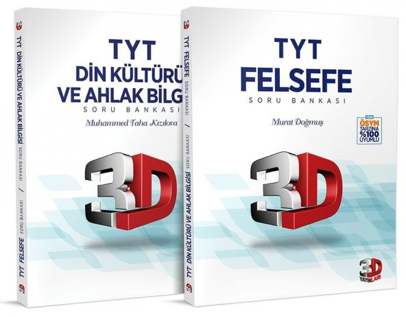 TYT 3D Felsefe ve Din Kültürü ve Ahlak Bilgisi Soru Bankası 3D Yayınları ürün görseli 1