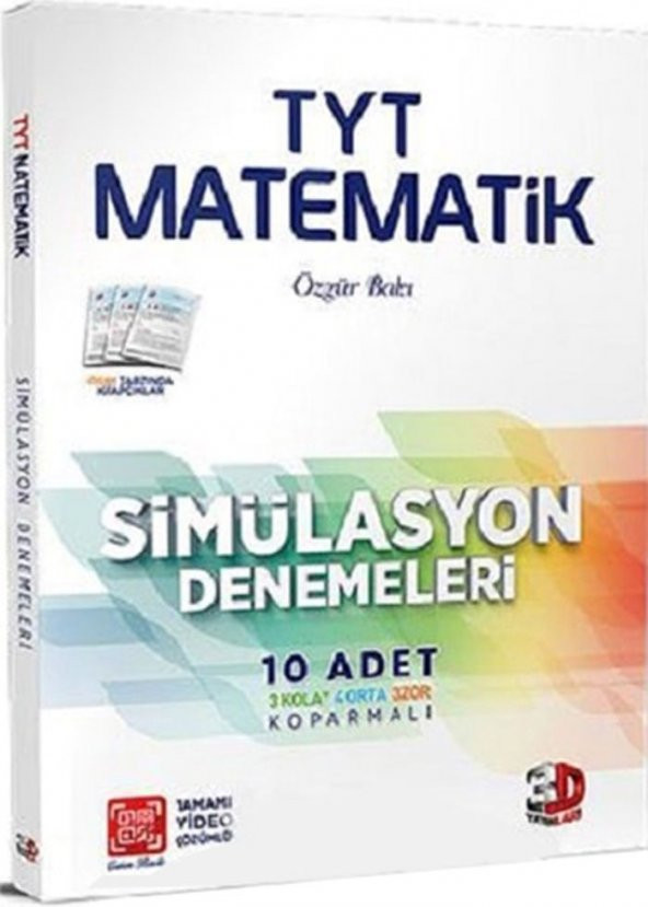 TYT Matematik Tamamı Video Çözümlü Simülasyon Denemeleri Çözüm Yayınları ürün görseli 1
