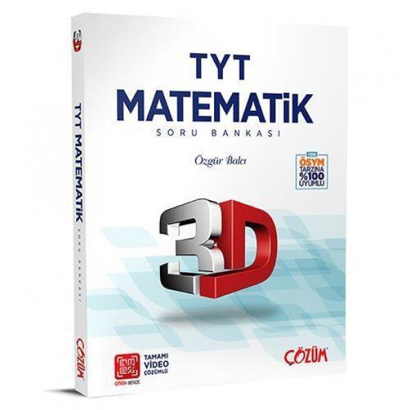 TYT 3D Matematik Tamamı Video Çözümlü Soru Bankası 3D Yayınları ürün görseli 1