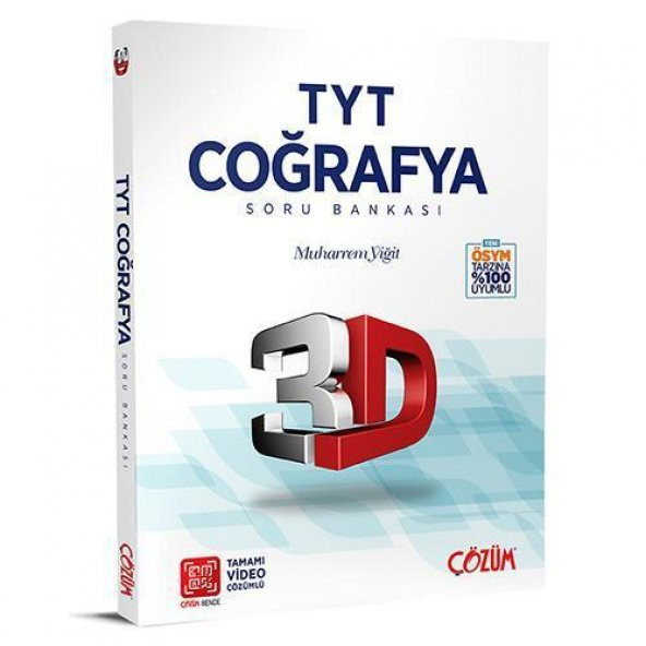 TYT 3D Coğrafya Tamamı Video Çözümlü Soru Bankası 3D Yayınları ürün görseli 1