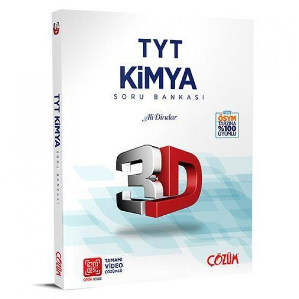 TYT 3D Kimya Tamamı Video Çözümlü Soru Bankası 3D Yayınları ürün görseli 1