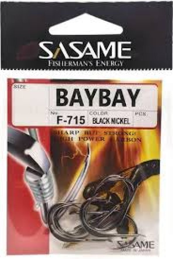PTTAVM: SASAME BAY BAY F-715 BLACK NICKEL OLTA İĞNESİ NO:2