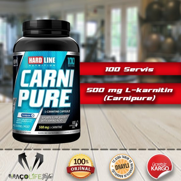 PTTAVM: Hardline Carnipure 100 Kapsül Karnitin L-Carnitine L-Karnitin