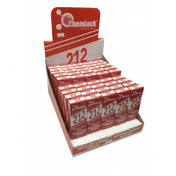 Chemlock 212 Hızlı (Japon) Yapıştırıcı 20grlık 50adet/1kutu ürün görseli 1