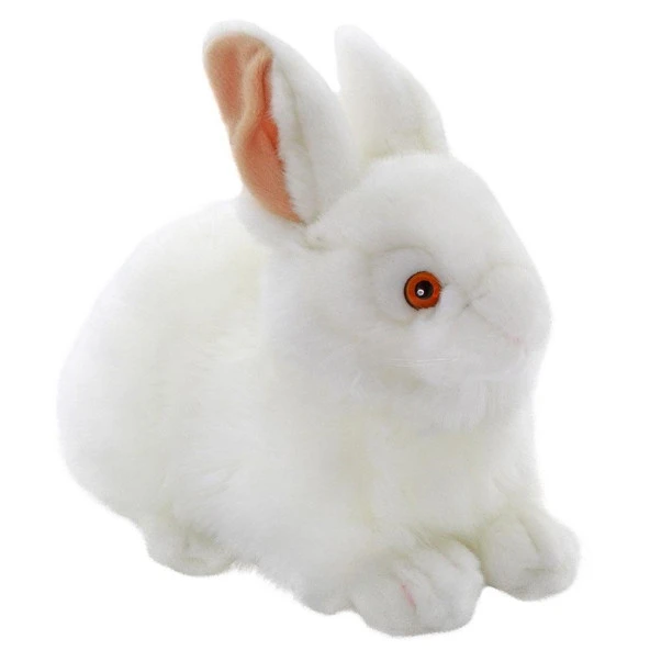 Animals Of The World Beyaz Tavşan Peluş Oyuncak 23 cm ürün görseli 1