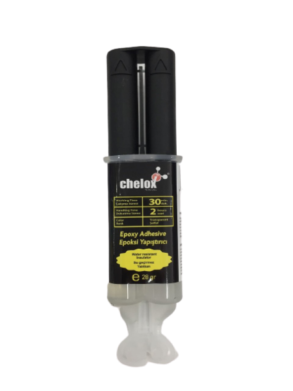 Chemlock 30 Dakika Şeffaf Epoksi Yapıştırıcı Şırınga 28gr ürün görseli 1
