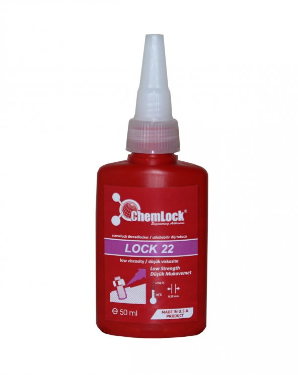 Chemlock Lock 22 Sökülebilir Vida Sabitleyici 50ml. ürün görseli 1