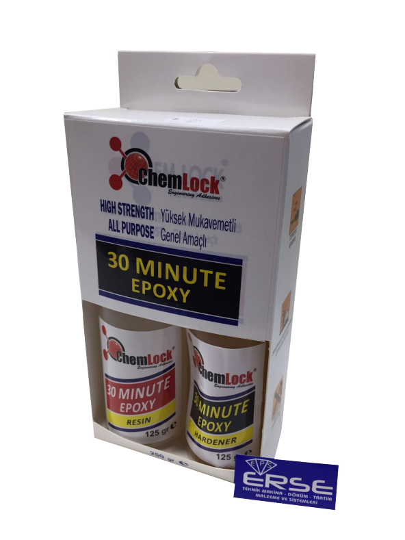 Chemlock 30 Dakika Şeffaf Epoksi Yapıştırıcı 250gr ürün görseli 1