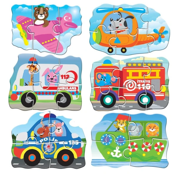 AteşTech  Baby Puzzle Araçlar 18 Ay+ ürün görseli 1