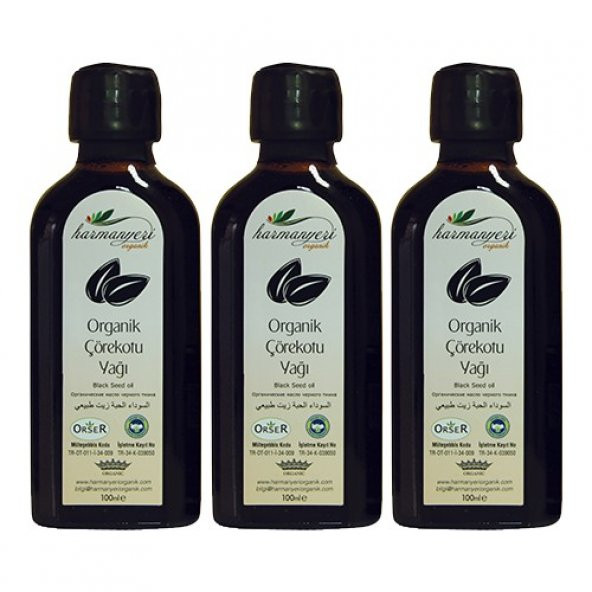Harmanyeri Organik Çörekotu Yağı 100 ml 3 Adet ürün görseli 1