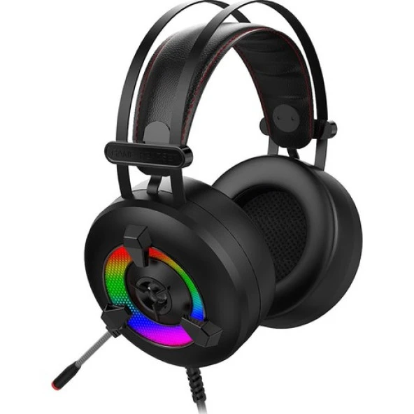 Rampage Miracle-X2 Plus Siyah RGB LED 7.1 Surround Sound System Mikrofonlu Oyuncu Kulaklığı ürün görseli 1