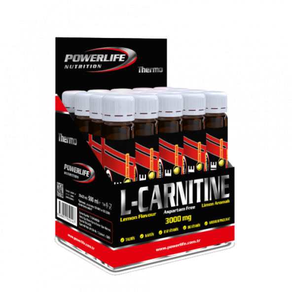 power life l carnitine PTTAVM: POWERLİFE 3000 MG LİMON 20 ADET (25 ML) Bio-A Nutri L-Carnitine | Health
