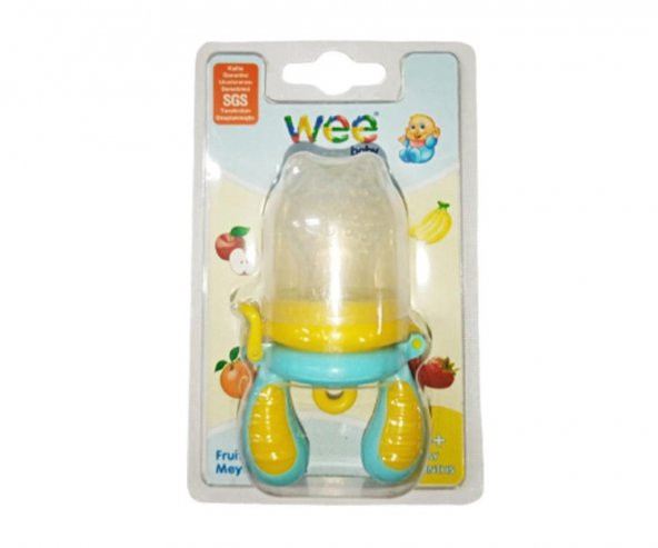 Wee Baby Meyve Sebze Süzgeci 4+ay kod207 Sarı Turkuaz ürün görseli 1