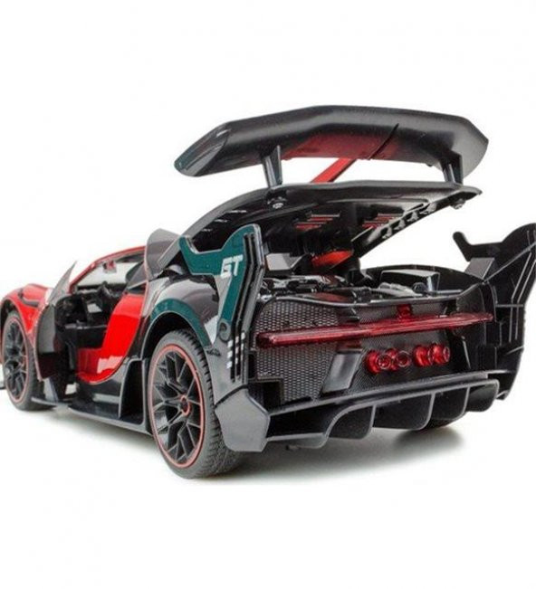 Uzaktan Kumandalı Araba Kapıları Açılan Şarjlı Bugatti 1/12 Ölçek - Resim 4