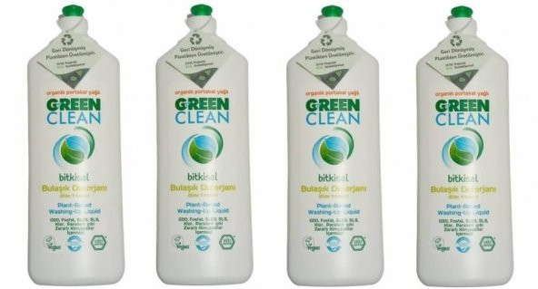 U Green Clean Bitkisel Bulaşık Deterjanı 730 ml 4lü Set ürün görseli 1