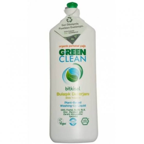 U Green Clean Bitkisel Bulaşık Deterjanı (Elde Yıkama) Organik Portakal Yağlı 730 ml ürün görseli 1