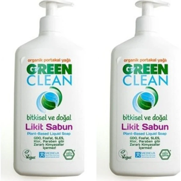 U Green Clean Organik Sıvı Sabun Portakallı 500 ml x 2 Adet ürün görseli 1