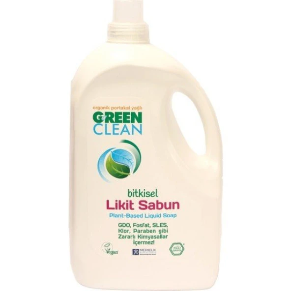 U Green Clean Organik Portakal Yağlı Bitkisel Likit Sabun 2,75 lt ürün görseli 1