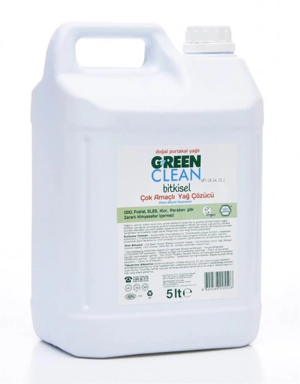 U Green Clean Organik Portakal Yağlı Yağ Çözücü 5 Lt ürün görseli 1