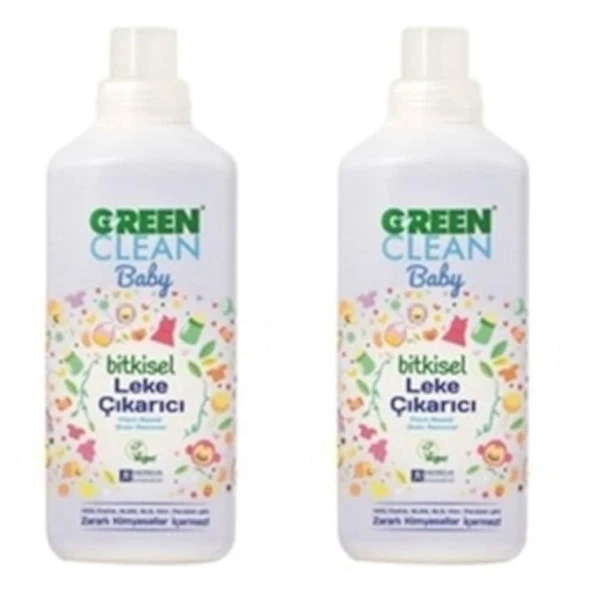 U Green Clean Baby Bitkisel Leke Çıkarıcı 2x1000 ml ürün görseli 1
