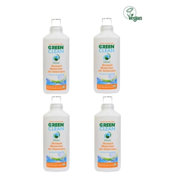 U Green Clean Bitkisel Portakal Yağlı Bulaşık Makinesi Jel Deterjanı 1lt*4 ürün görseli 1