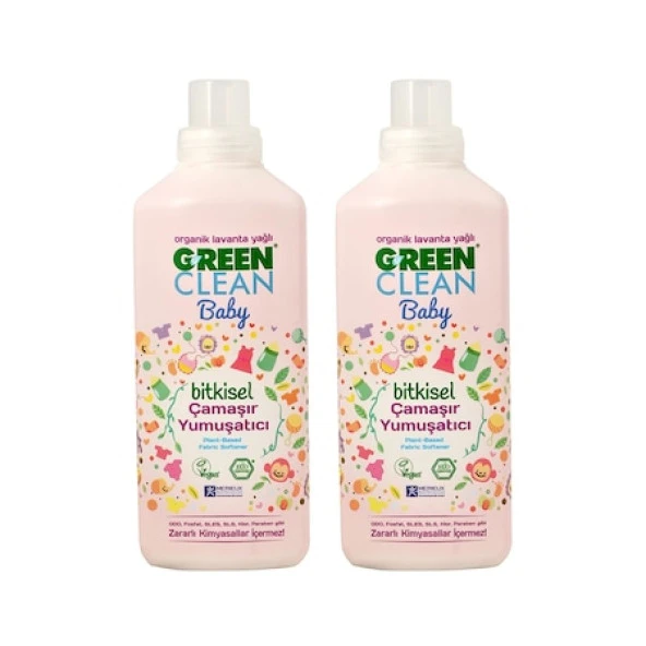 U Green Clean Baby Çamaşır Yumuşatıcısı 2 Lt Set ürün görseli 1