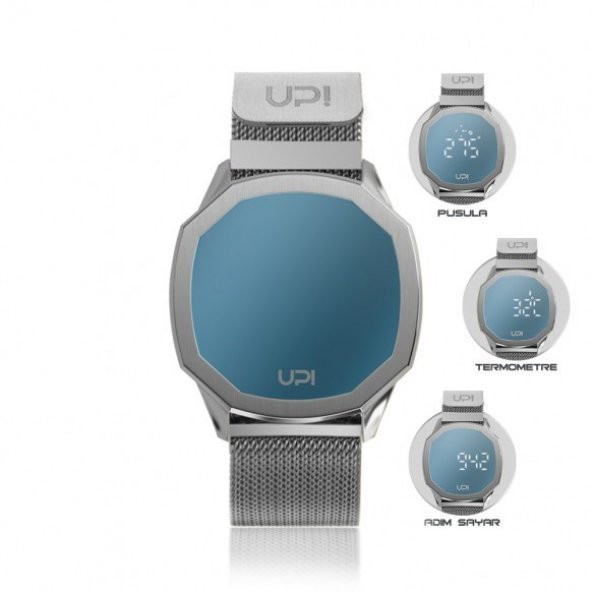 UPWATCH VERTICE SILVER&BLUE UNİSEX KOL SAATİ - Resim 3