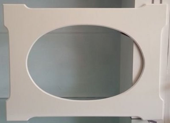 Ayna Çerçevesi Dikdötgen Beyaz Lake 70x50 ürün görseli 1