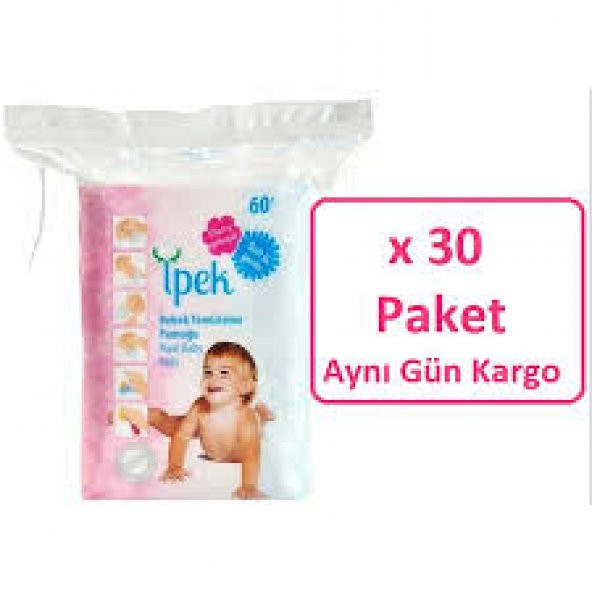 İpek Bebek Temizleme Pamuğu 30'Lu ürün görseli 1