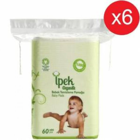 İpek Organik Bebek Temizleme Pamuğu 6'Lı ürün görseli 1