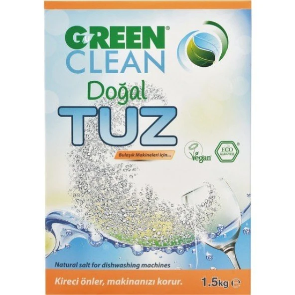 U Green Clean Bulaşık Makinesi Doğal Tuz 1,5 kg ürün görseli 1