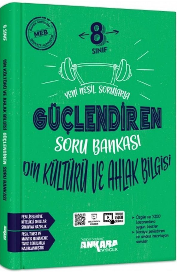 8. Sınıf Din Kültürü ve Ahlak Bilgisi Güçlendiren Soru Bankası Ankara Yayıncılık ürün görseli 1