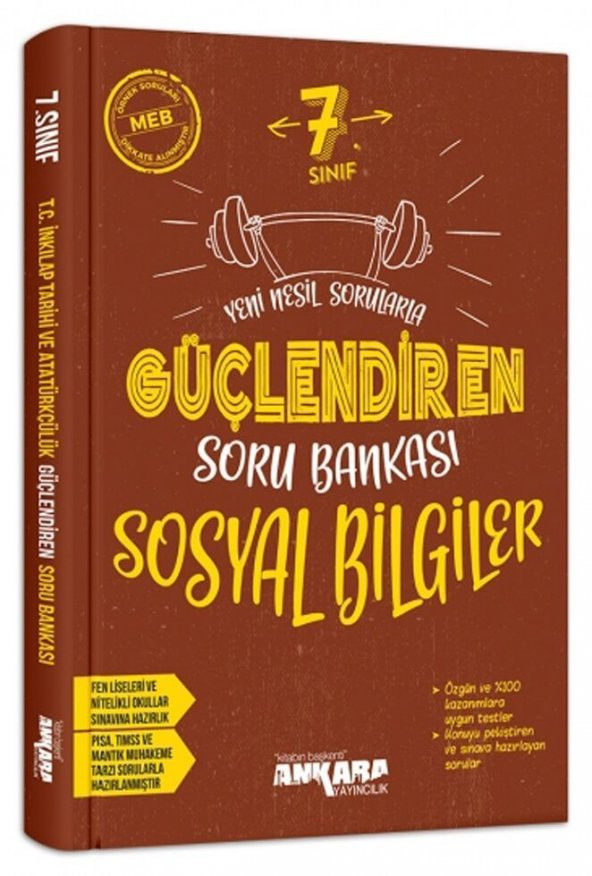 7. Sınıf Sosyal Bilgiler Güçlendiren Soru Bankası Ankara Yayıncılık ürün görseli 1