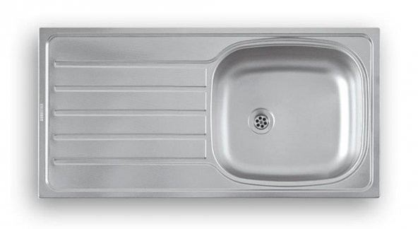 ARTENOVA  86X43.5 BATARYA DELİKSİZ PASLANMAZ ÇELİK EVYE ürün görseli 1