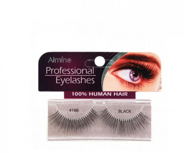 Almine Profesiosnal Eyelashes Black 4166 ürün görseli 1