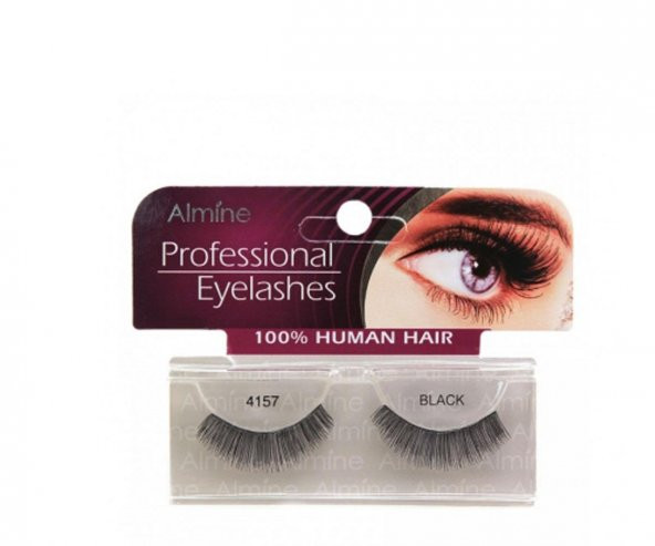 Almine Profesiosnal Eyelashes Black 4157 ürün görseli 1