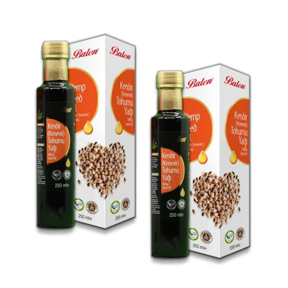 Balen Kendir Tohumu Yağı Soğuk Pres 250 ml x 2 Adet ürün görseli 1