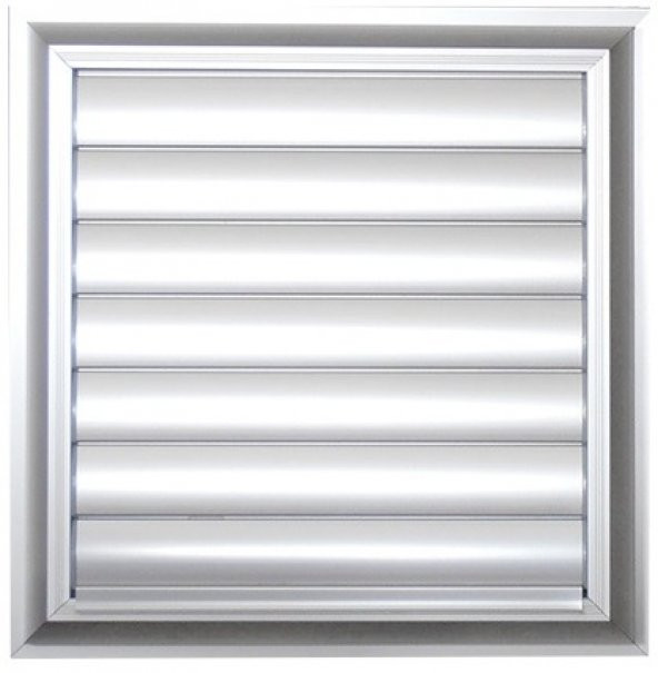 Alüminyum Parlak Eloksal Menfez Banyo Hava Panjuru Yüzeysel Menfez  22x22 ürün görseli 1