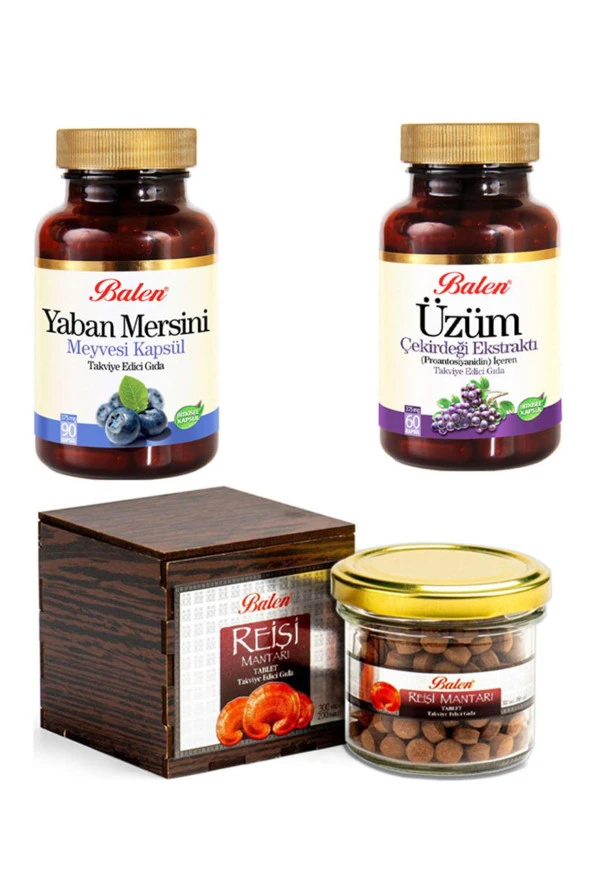 Balen Üzüm Çekirdeği+Yaban Mersini+Reishi Mantarı (Ganoderma) ürün görseli 1