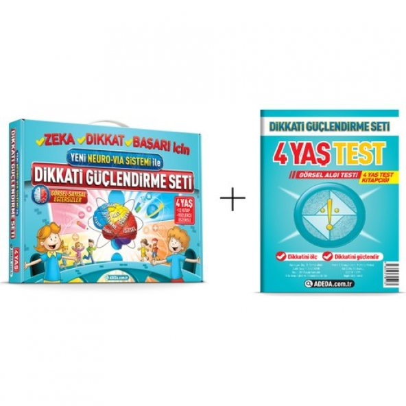 Dikkati Güçlendirme Seti 4 Yaş + Görsel Dikkat Testi ürün görseli 1