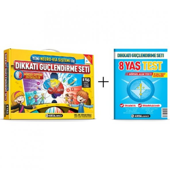 Dikkati Güçlendirme Seti 8 Yaş + Görsel Dikkat Testi ürün görseli 1