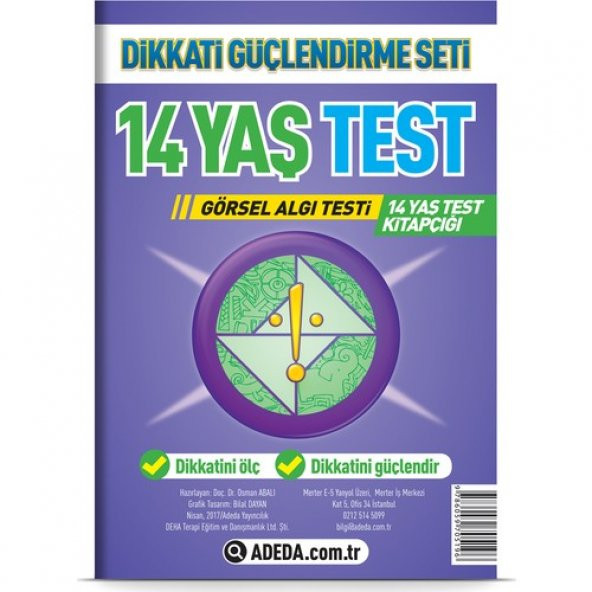 Adeda DGS 14 Yaş Görsel Algı Testi ürün görseli 1