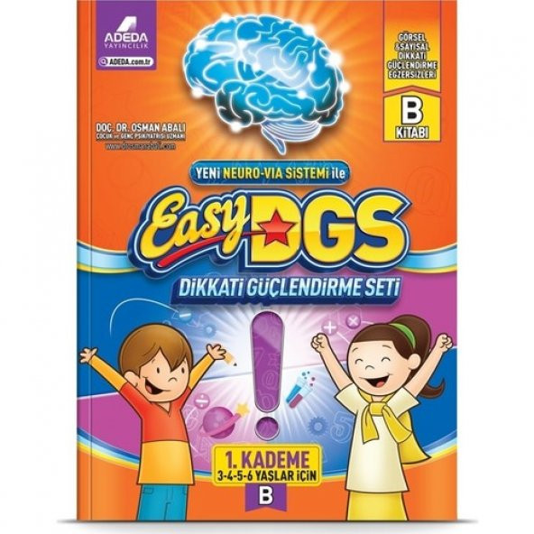 Easy Dikkati Güçlendirme Seti 3-6 Yaş B Kitapçığı - Osman Abalı ürün görseli 1