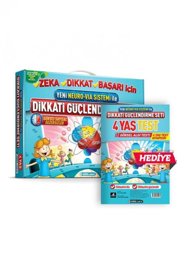 Dikkati Güçlendirme Seti 4 Yaş + Görsel Dikkat Testi ürün görseli 1