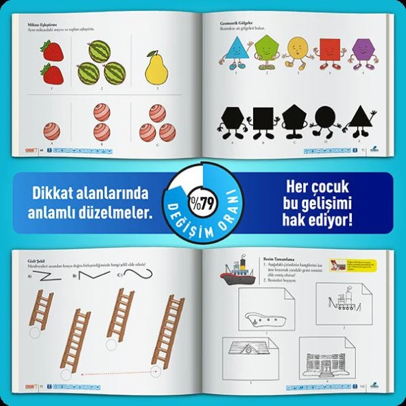 Dikkati Güçlendirme Seti Mixt 4-5 Yaş - Osman Abalı - Resim 5