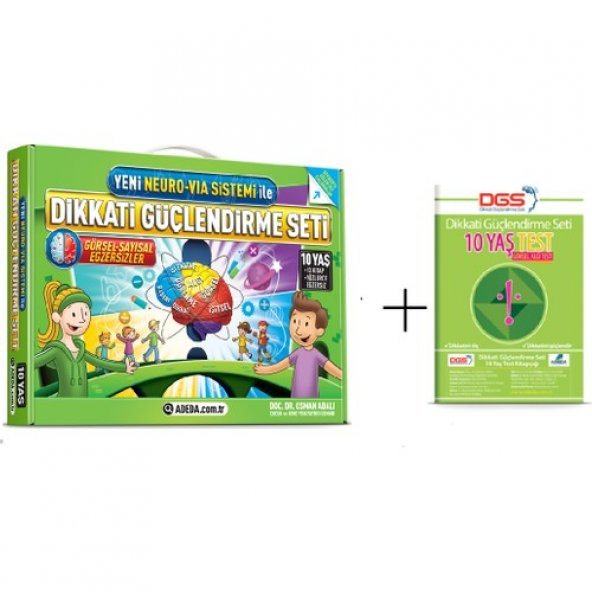 Dikkati Güçlendirme Seti 10 Yaş + Görsel Dikkat Testi ürün görseli 1